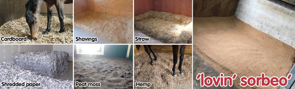 different types of horse bedding